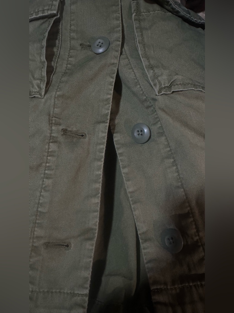 Madewell Olive Green Hooded Utility Military Jacket 100% Cotton - Picture 11 of 16